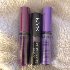 NYX BUNDLE X3 - BUTTER GLOSS & VELVET LIPSTICK